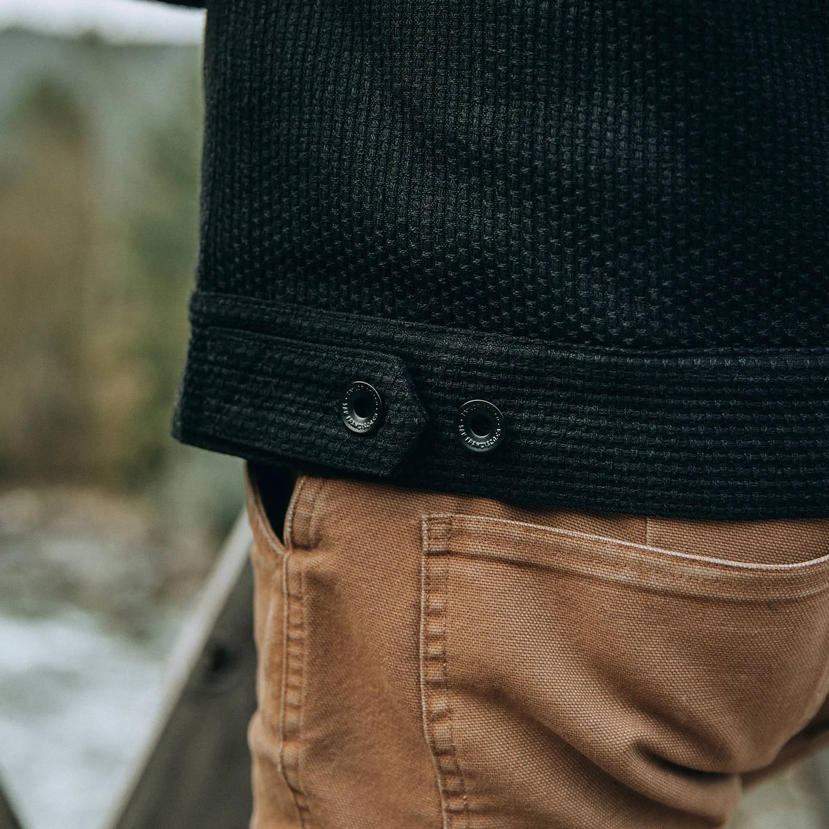 The Long Haul Jacket in Black Indigo Sashiko