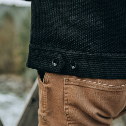 The Long Haul Jacket in Black Indigo Sashiko