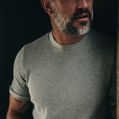 The Heavy Bag Waffle Short Sleeve in Ash