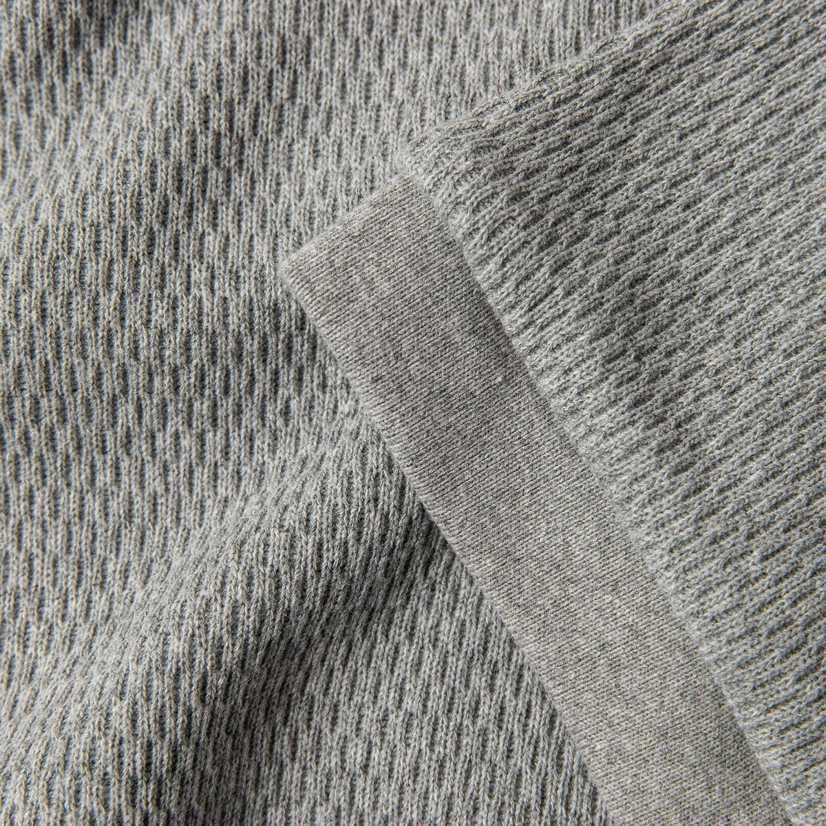 The Heavy Bag Waffle Short Sleeve in Ash