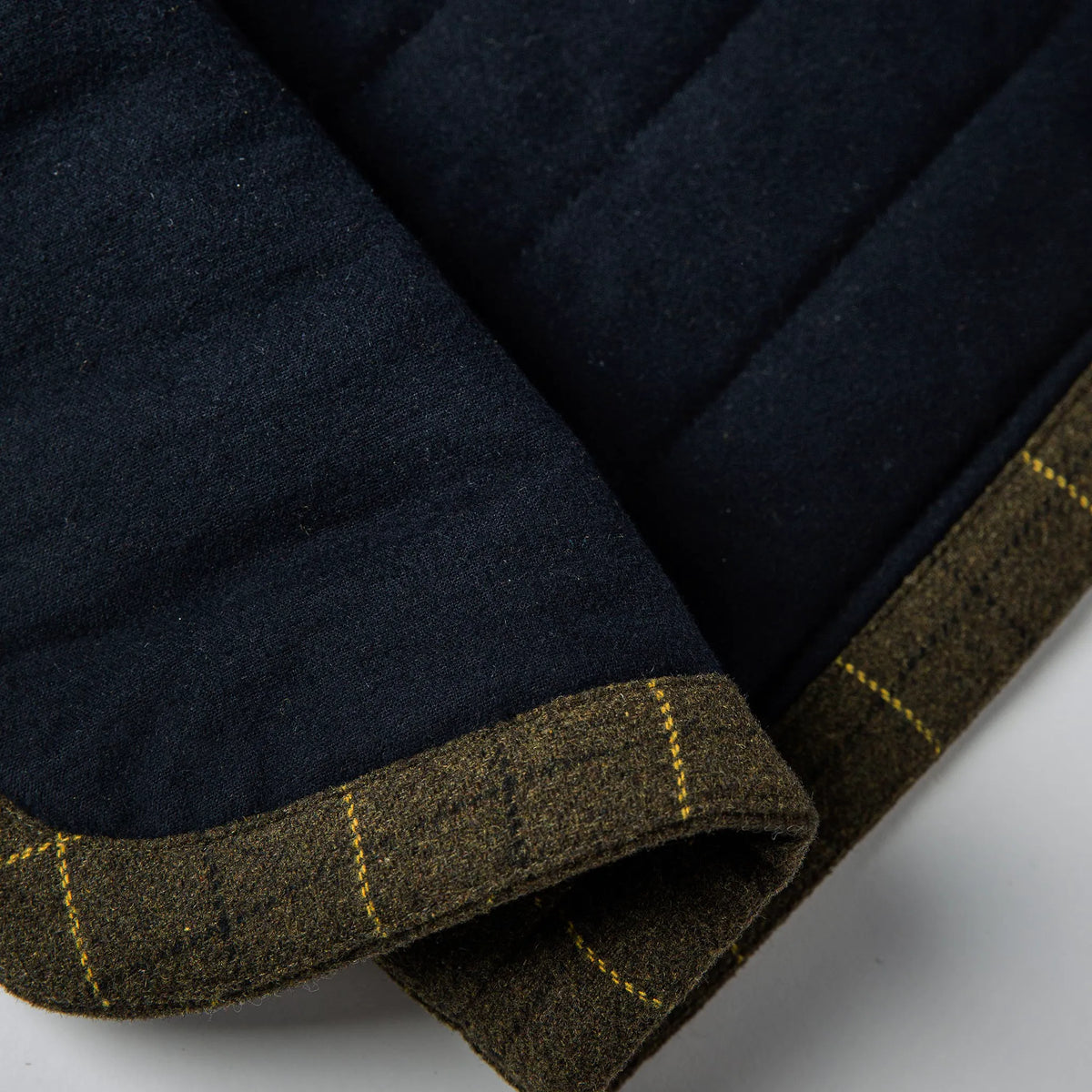 The Vertical Vest in Olive Plaid Wool