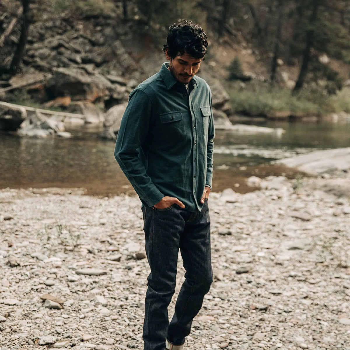 The Yosemite Shirt in Deep Ocean