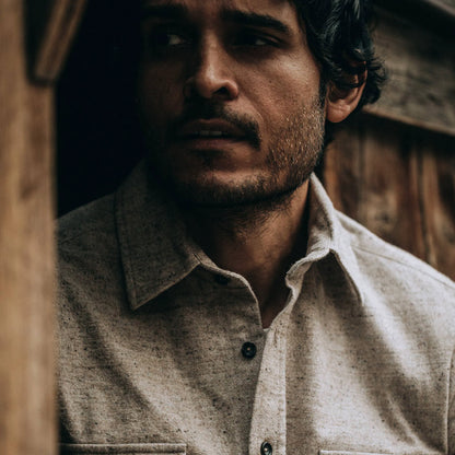 The Yosemite Shirt in Oat Donegal