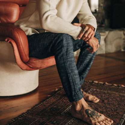 The Apres Pant in Indigo Slub