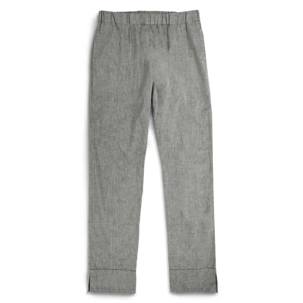 The Isla Pant in Charcoal Cotton