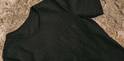 The Heavy Bag Tee in Black Melange