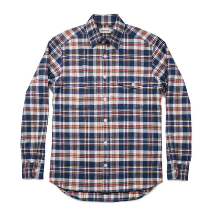 The Crater Shirt in Navy Plaid