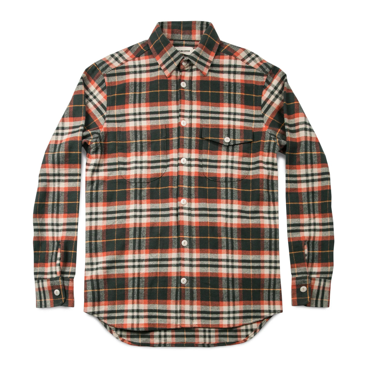 The Crater Shirt in Olive Plaid