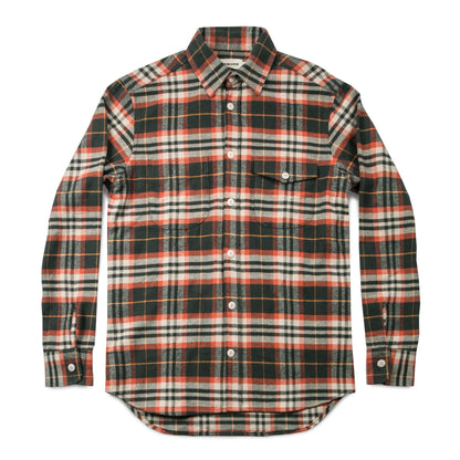 The Crater Shirt in Olive Plaid