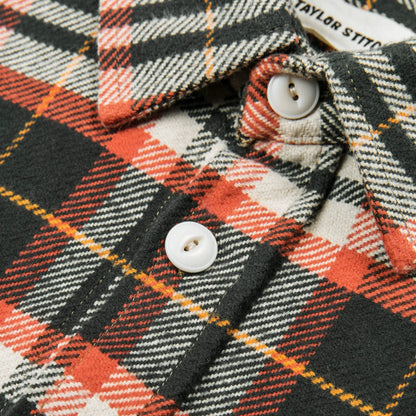 The Crater Shirt in Olive Plaid