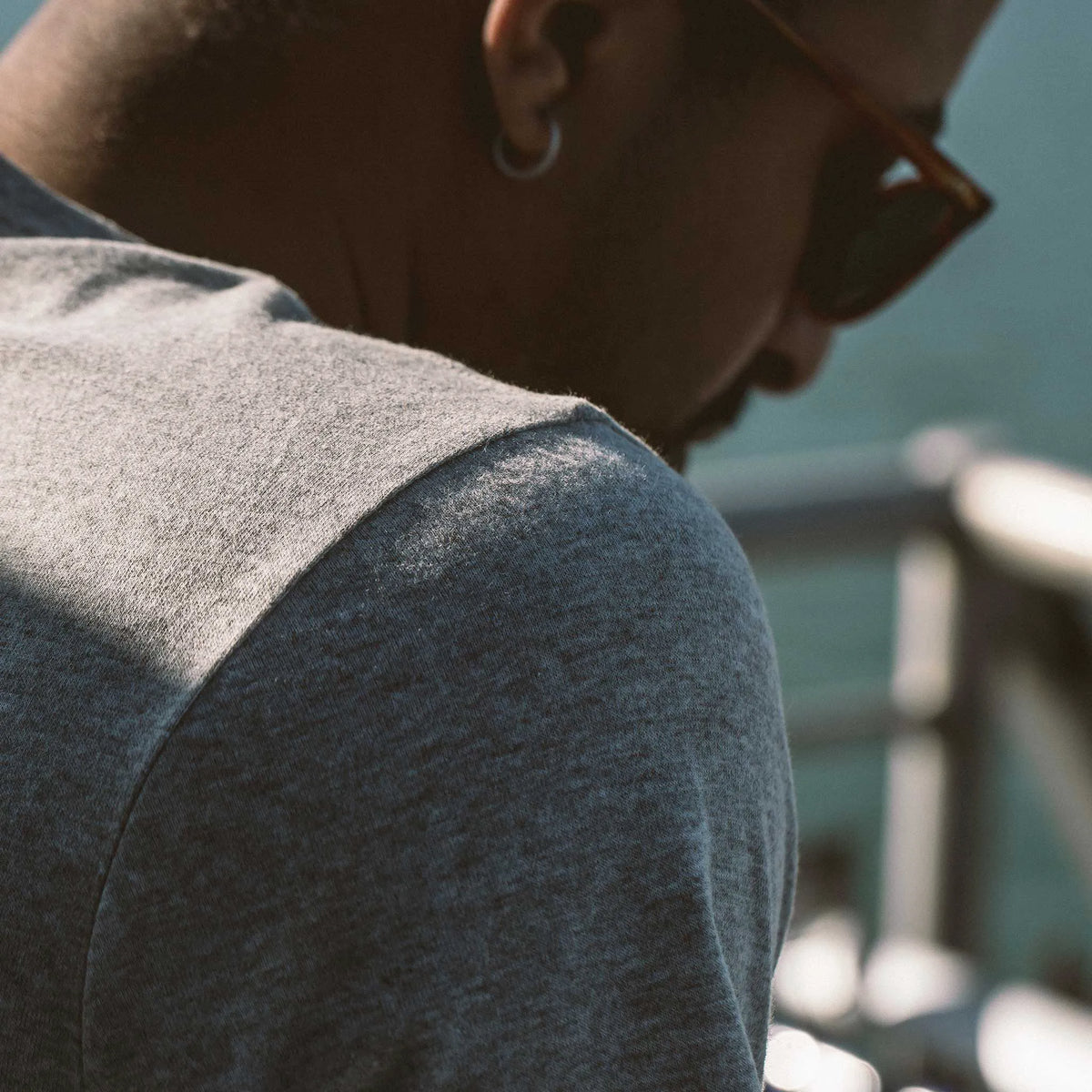 The Triblend Tee in Grey