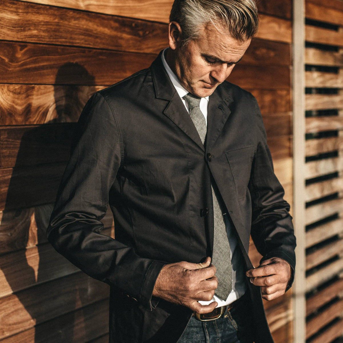 The Gibson Jacket in Charcoal
