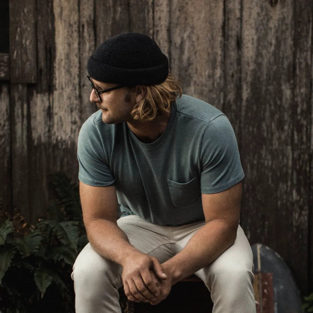 The Heavy Bag Tee in Seafoam