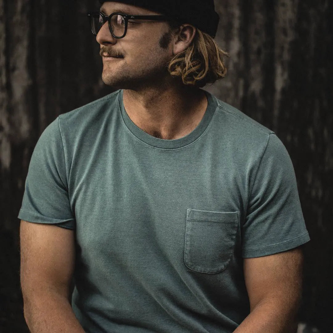 The Heavy Bag Tee in Seafoam