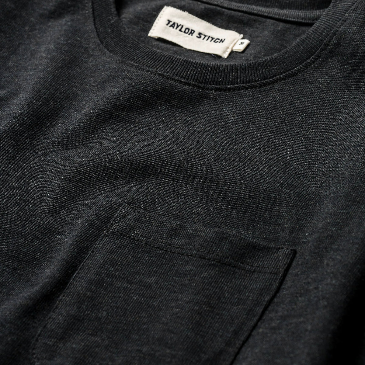 The Heavy Bag Tee in Black Melange