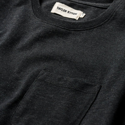 The Heavy Bag Tee in Black Melange