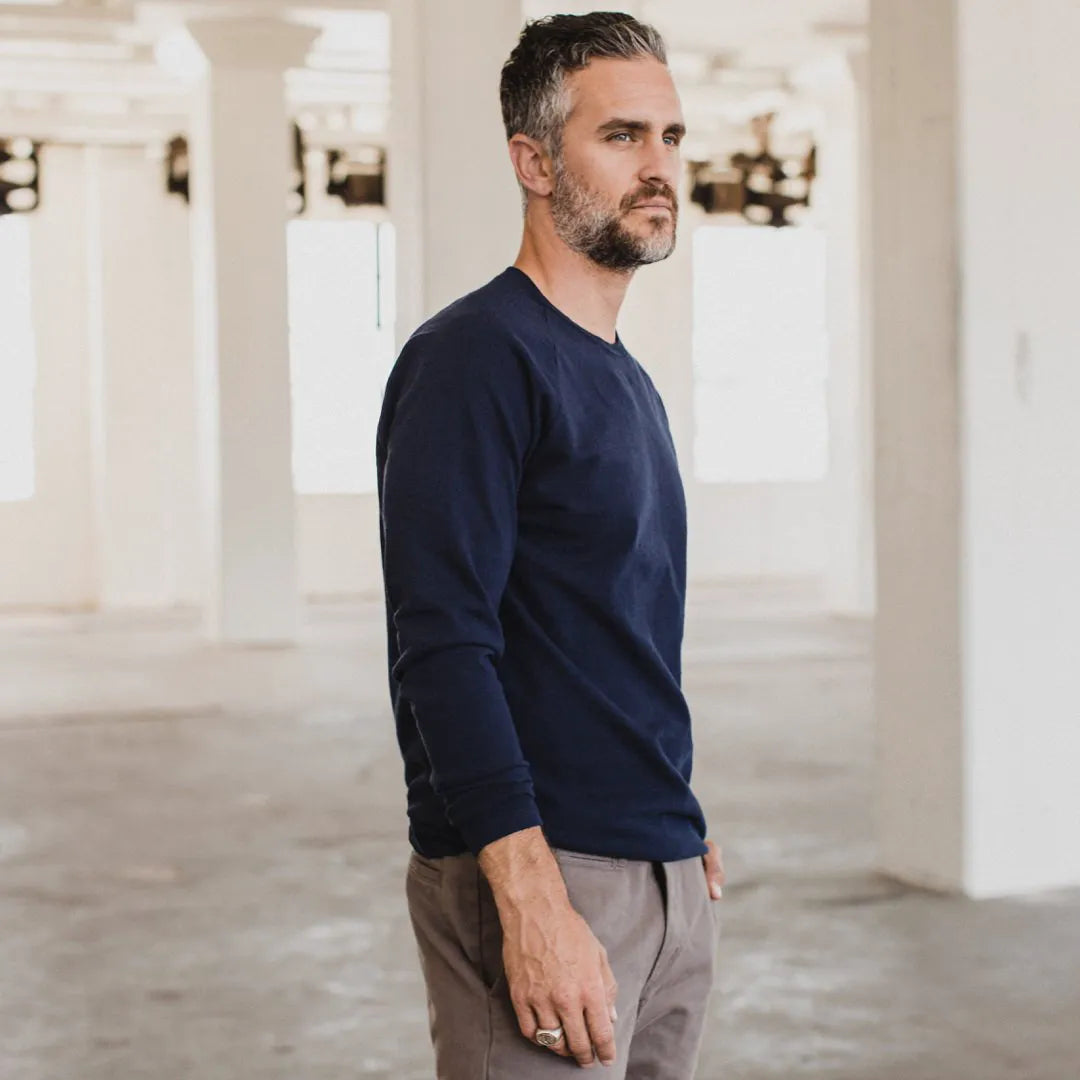 The Heavy Bag Long Sleeve in Navy