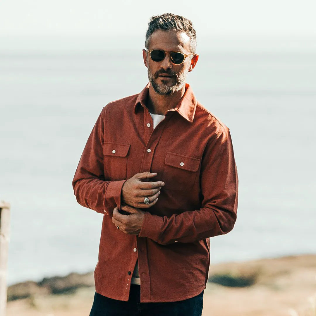 The Yosemite Shirt in Dusty Red