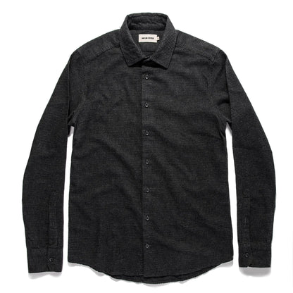 The Hyde in Charcoal Brushed Houndstooth