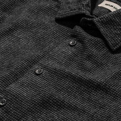 The Hyde in Charcoal Brushed Houndstooth