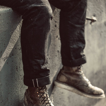 The Slim Jean in Kuroki Mills Black Selvage