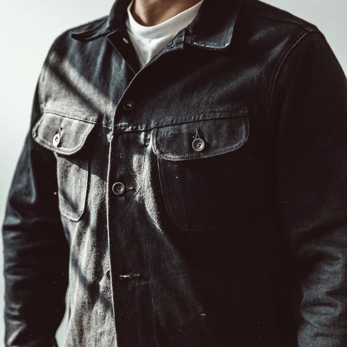 The Long Haul Jacket in Kuroki Mills Black Selvage