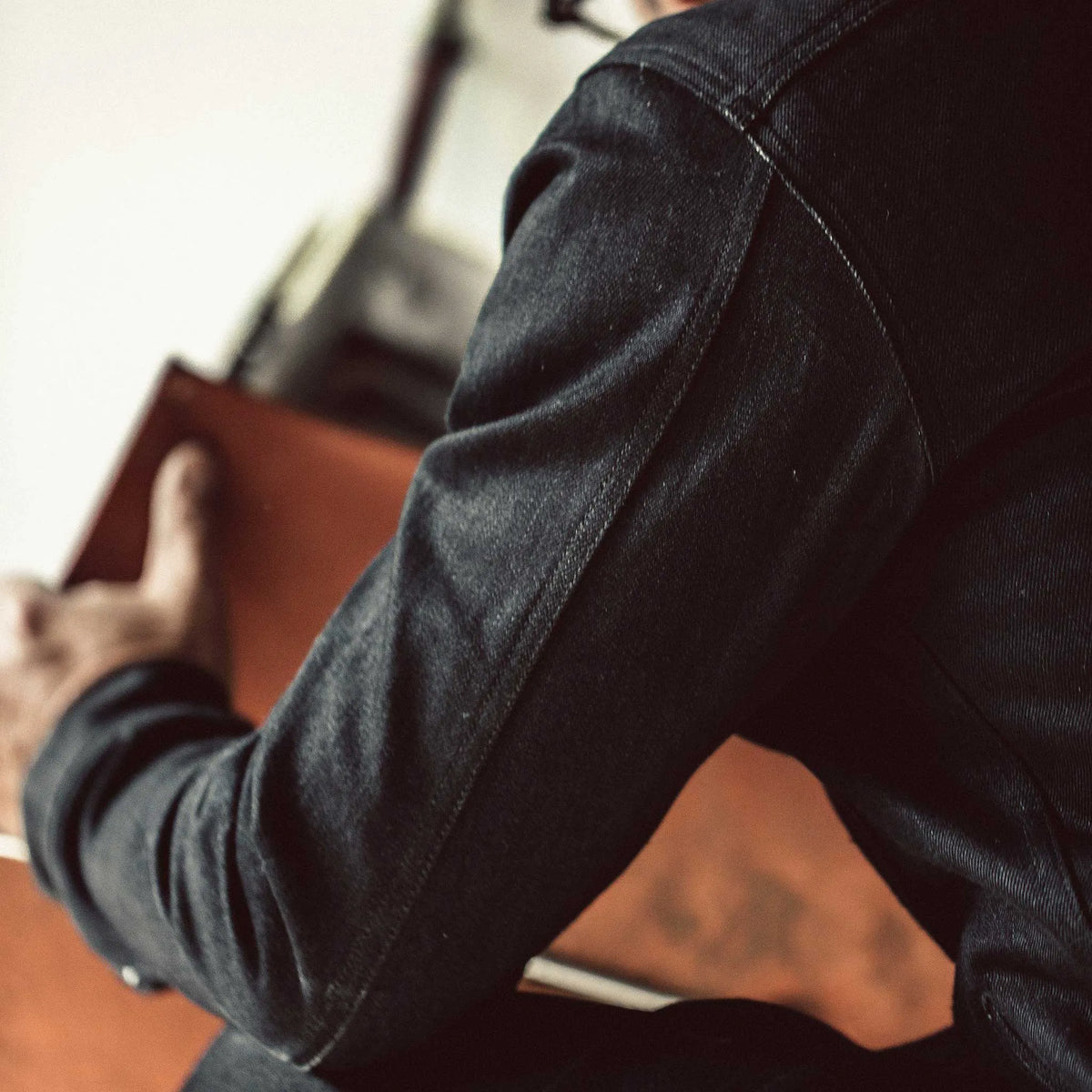 The Long Haul Jacket in Kuroki Mills Black Selvage