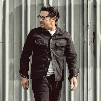 The Long Haul Jacket in Kuroki Mills Black Selvage