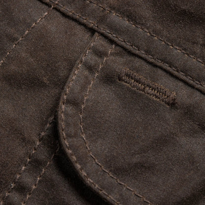 The Long Haul Jacket in Tobacco Waxed Canvas