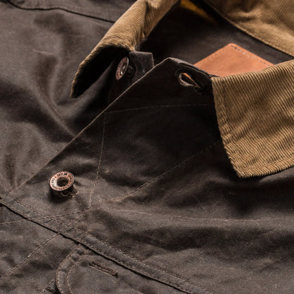 The Long Haul Jacket in Tobacco Waxed Canvas