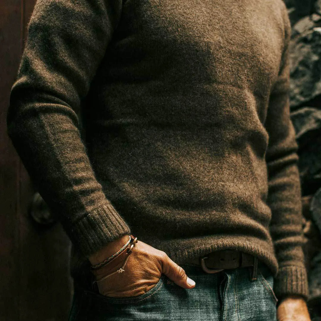 The Lodge Sweater in Army