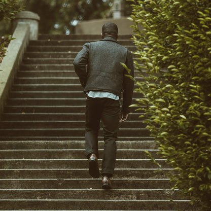 The Monterey Bomber in Charcoal Wool