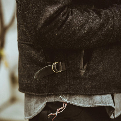 The Monterey Bomber in Charcoal Wool