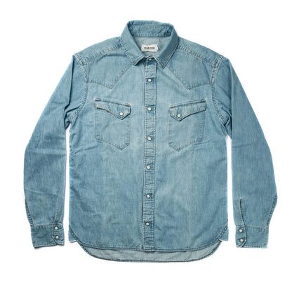 The Western Shirt in Washed Indigo