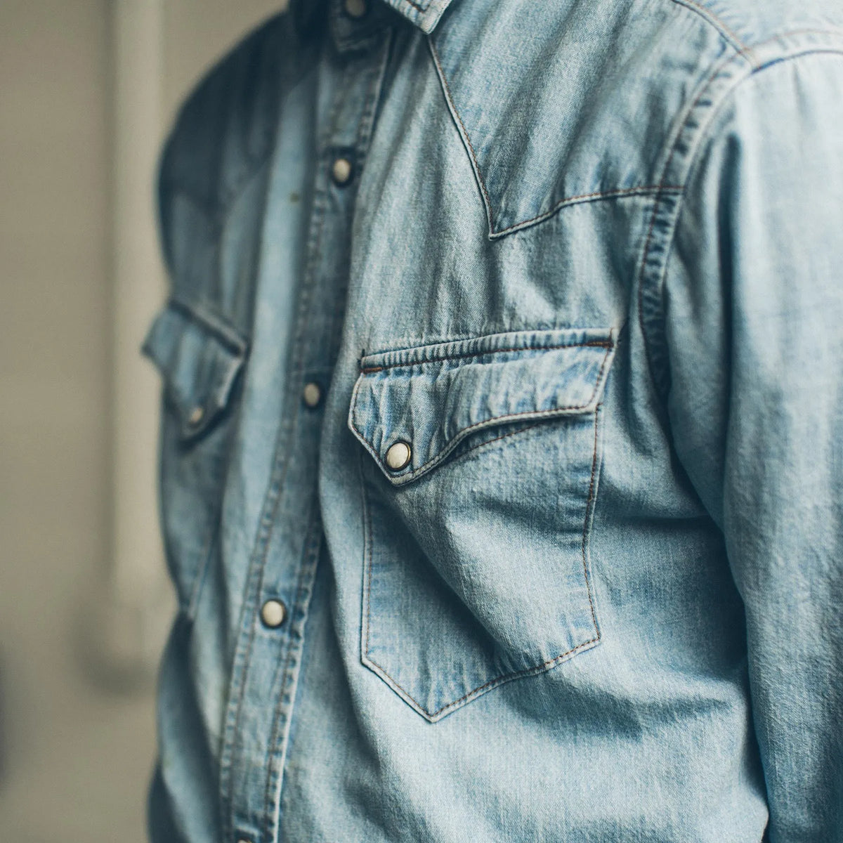 The Western Shirt in Washed Indigo