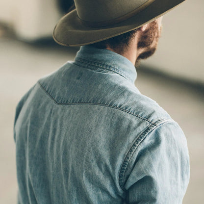 The Western Shirt in Washed Indigo