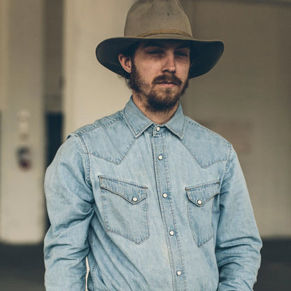 The Western Shirt in Washed Indigo