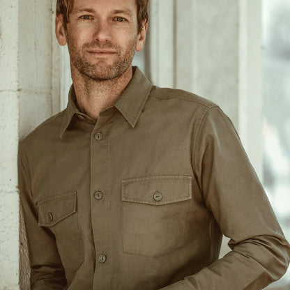 The Point Shirt in Army Hemp