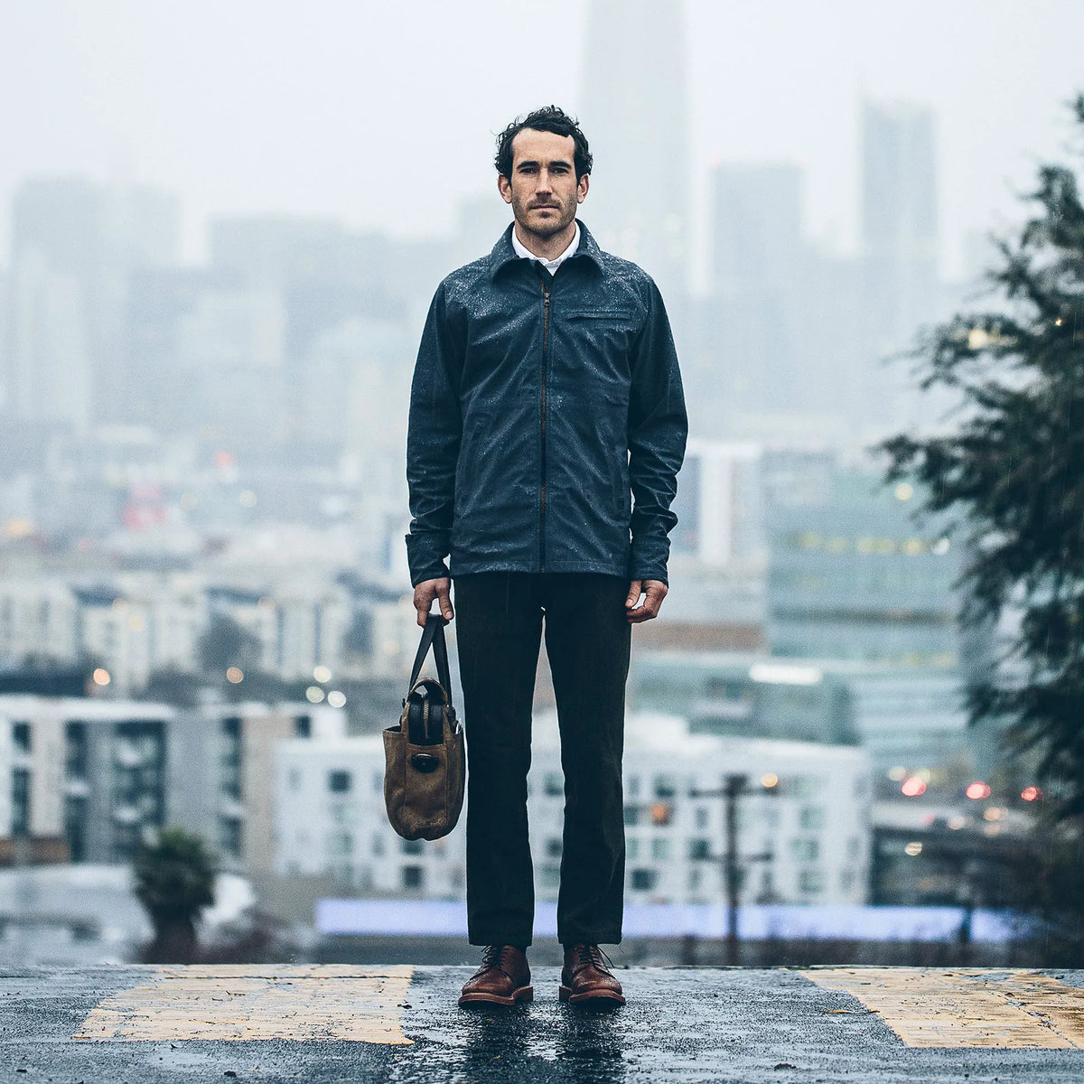 The Reyes Jacket in Dark Slate