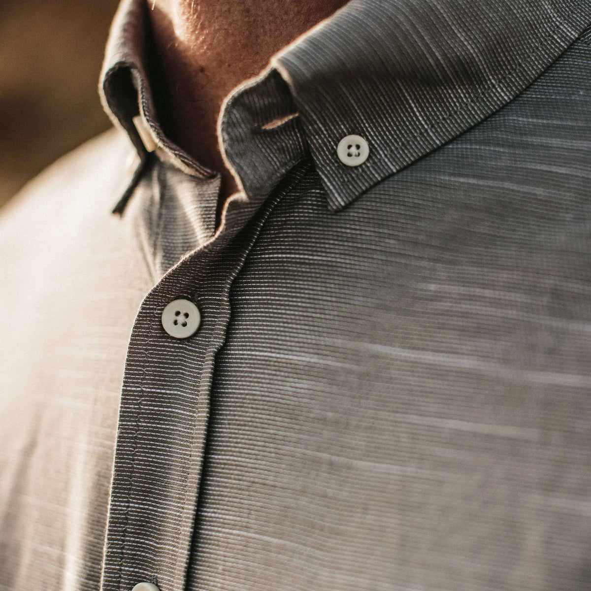 The Short Sleeve Jack in Grey Dobby