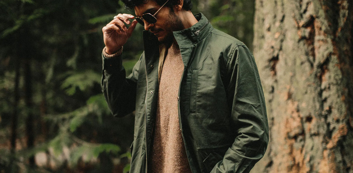 The Harris Jacket in Forest Dry Wax