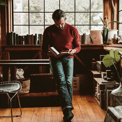 The Lodge Sweater in Cardinal