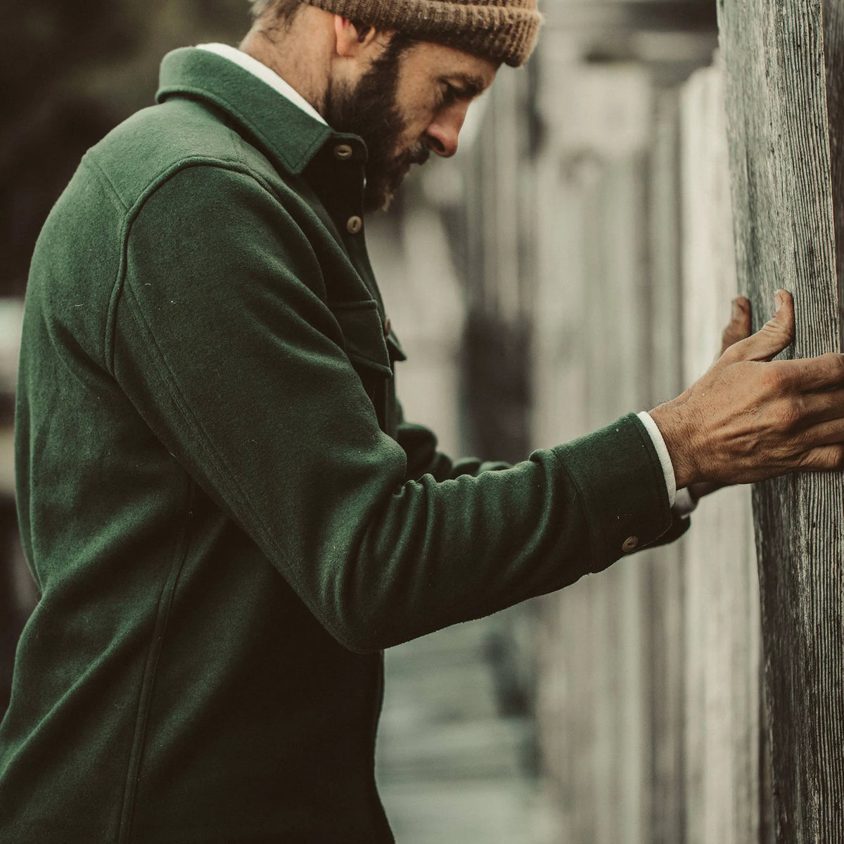 The Maritime Shirt Jacket in Olive