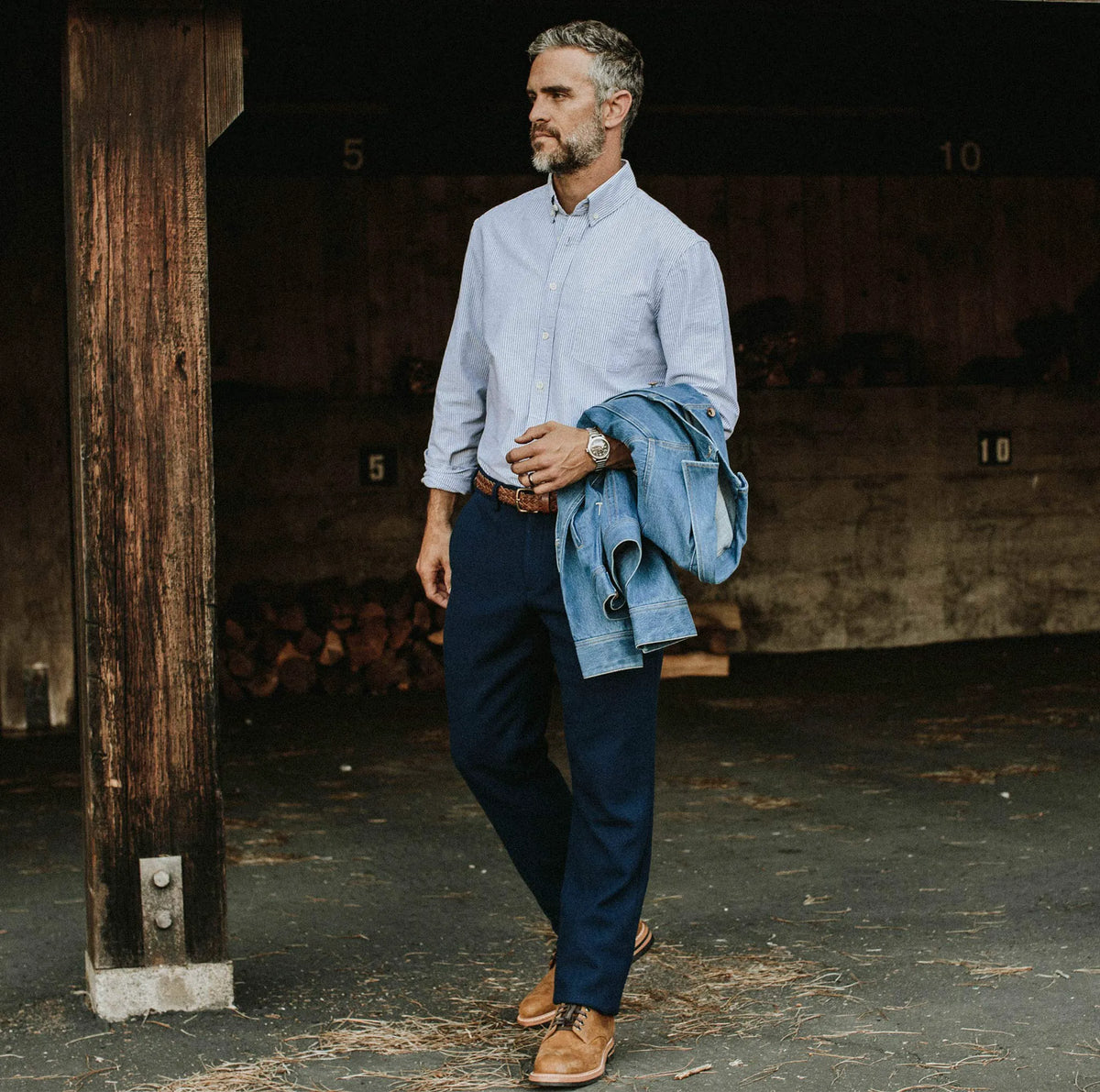 The Telegraph Trouser in Navy Boiled Wool