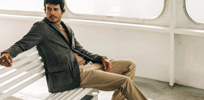 The Gibson Jacket in Charcoal Birdseye Wool