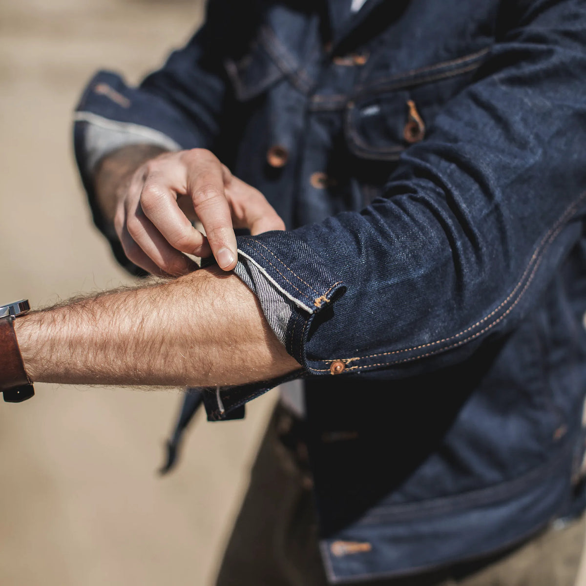 The Long Haul Jacket in 110 Year Denim