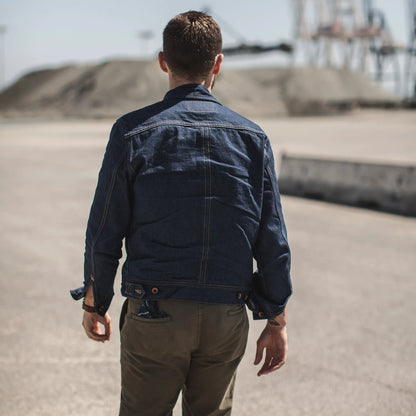 The Long Haul Jacket in 110 Year Denim