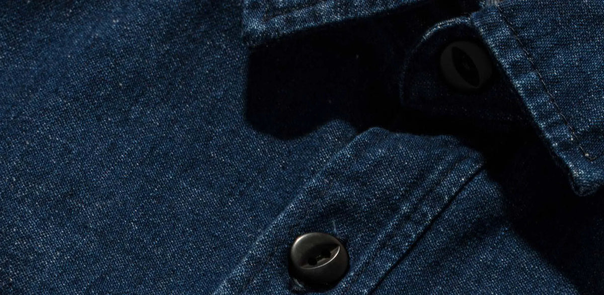 The Cash Shirt in Washed Selvage Denim
