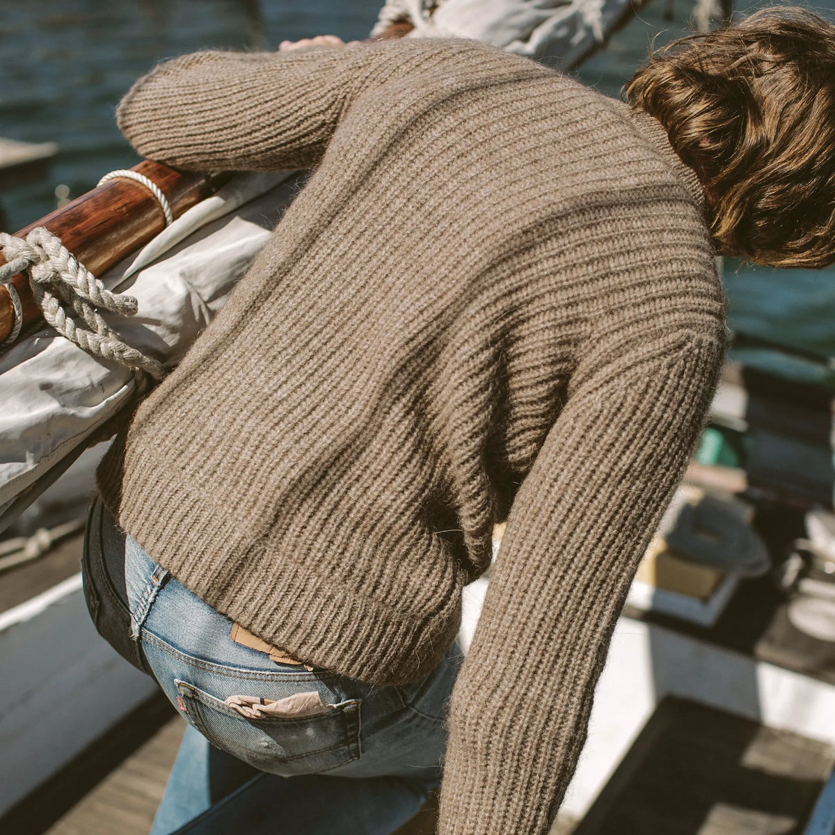 The Whaler Sweater in Alpaca Wool