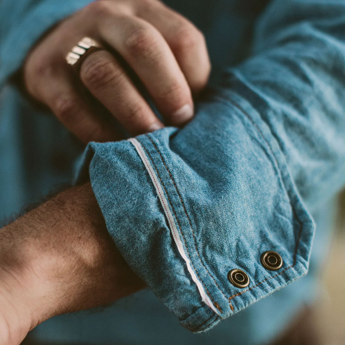 The Oxnard in Sun Bleached Chambray